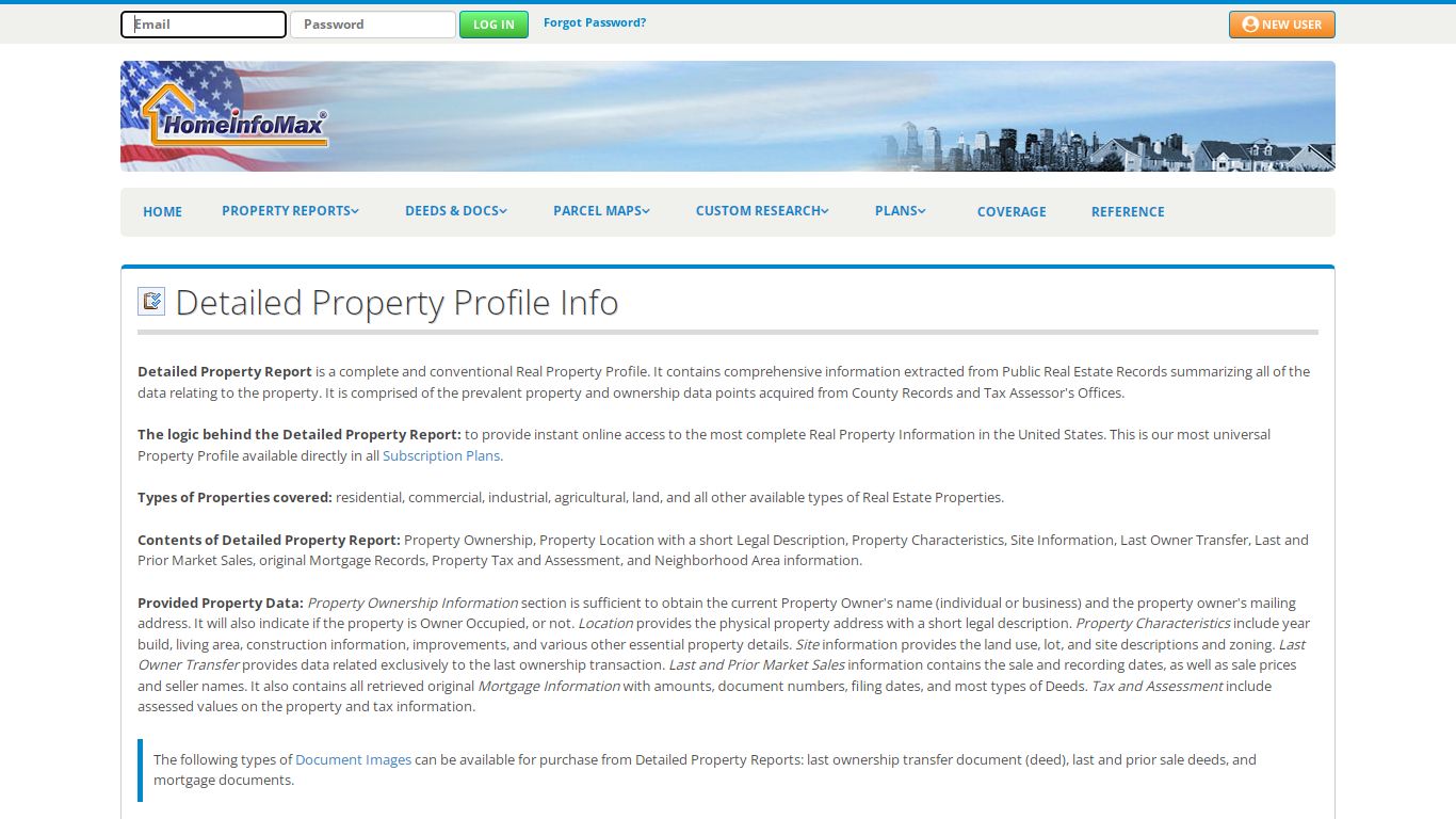 Detailed Property Profile Info | HomeInfoMax