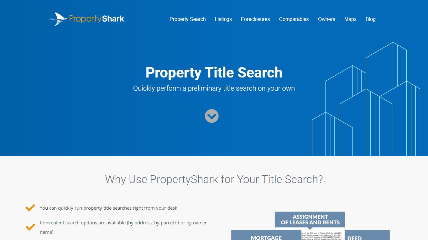 Property Title Search - Find Deeds, Mortgages and Liens | PropertyShark